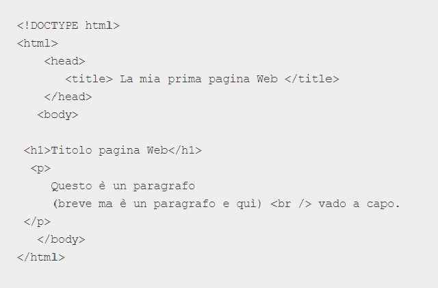 Introduzione al linguaggio html