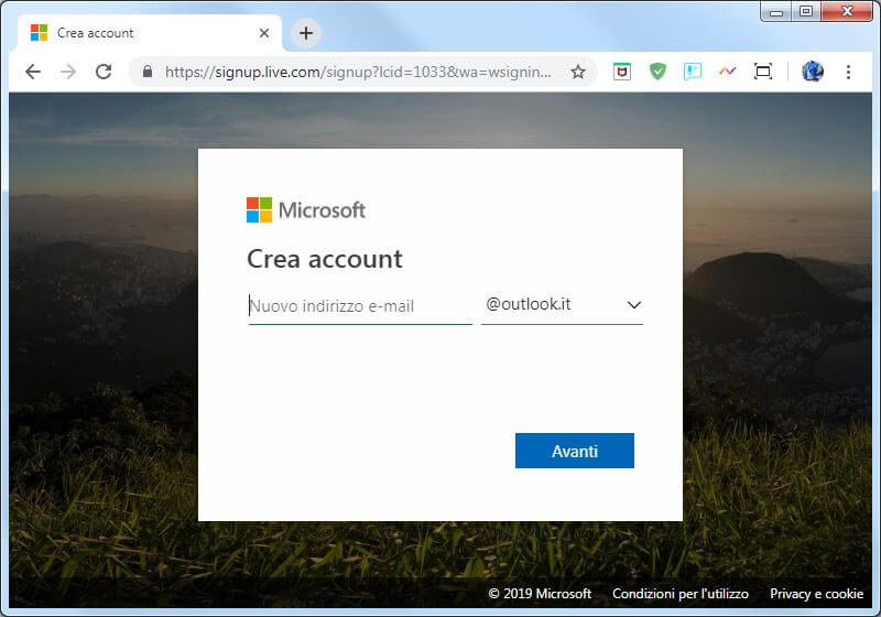 Come creare un indirizzo mail Outlook