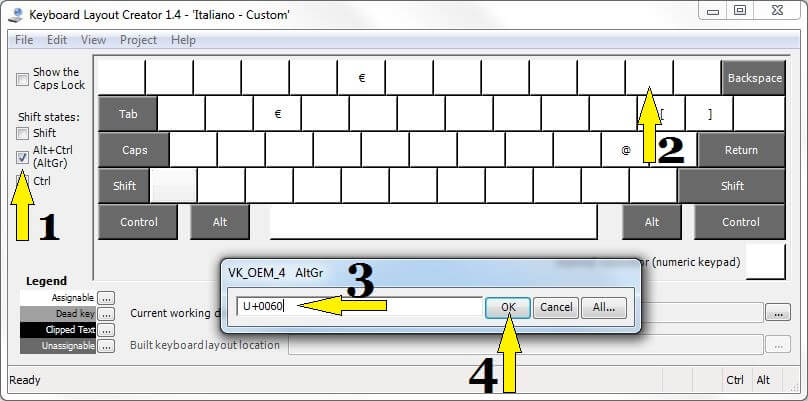 Come digitare un apice inclinato