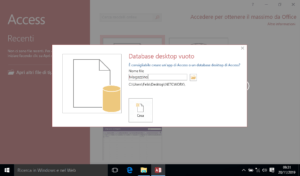 Come creare un database con Access