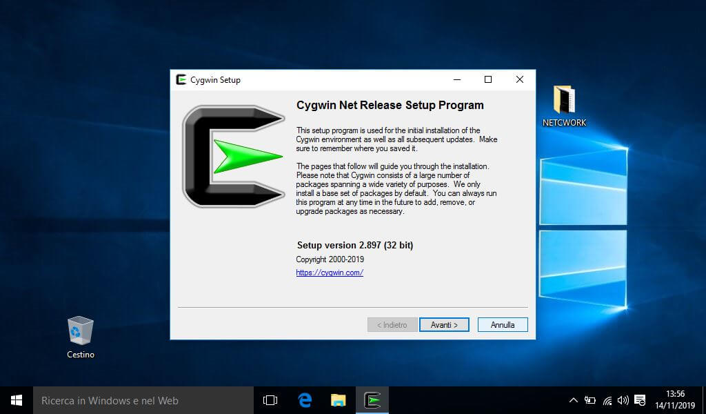 Come installare Cygwin