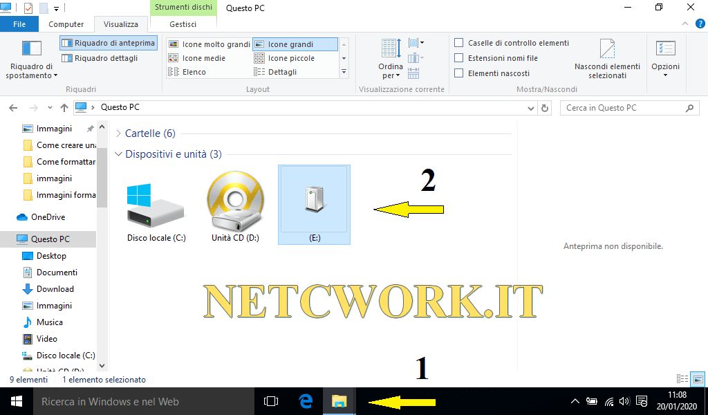 Come rilevare i dischi in Windows 10