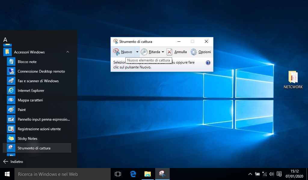 Come fare uno screenshot con Windows