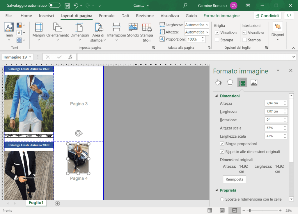 Creazione di un catalogo in Excel