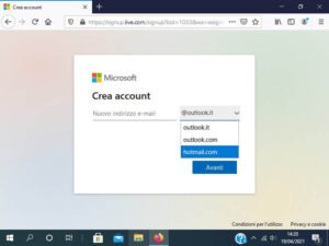 Come creare un indirizzo email hotmail