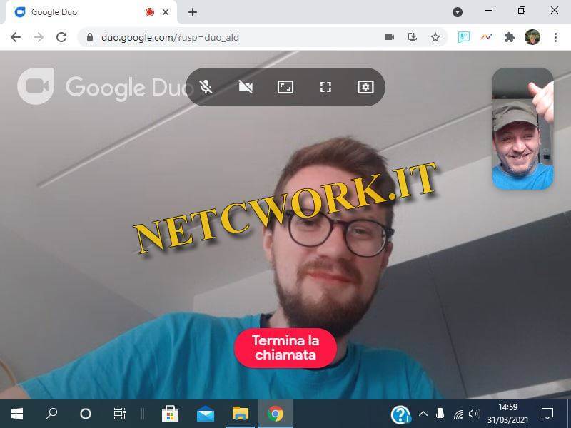 Come fare una video chiamata con Google
