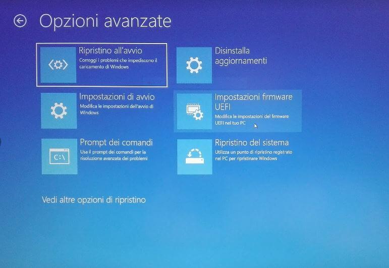 Come accedere al BIOS UEFI