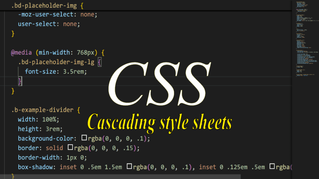 CSS Cascading style sheets
