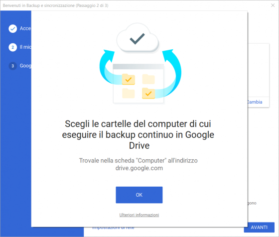 Sincronizzare il PC con Drive