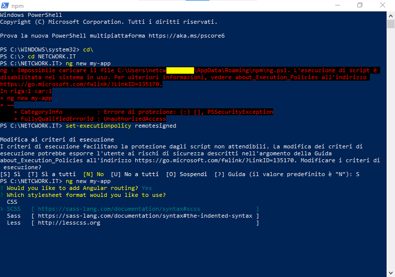 Integrare il terminale in VSCODE su Windows
