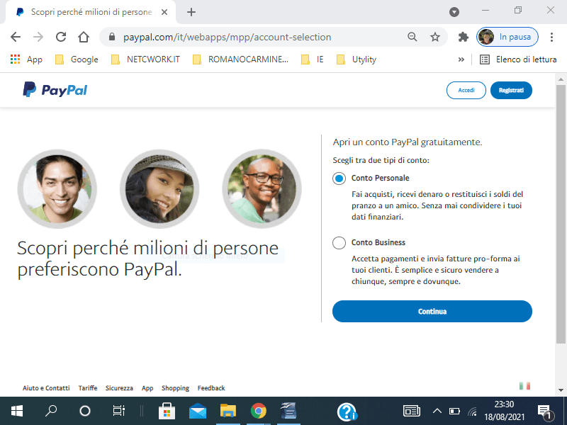 Come creare un account PayPal