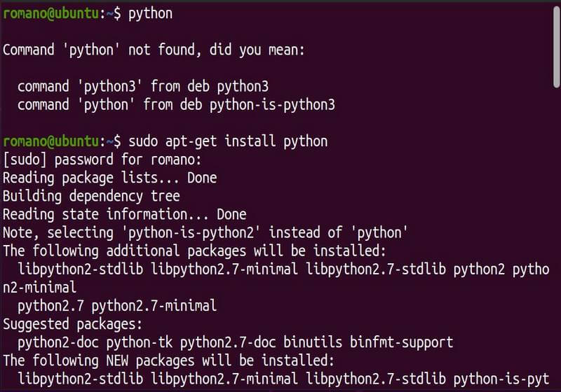 Come installare Python su Ubuntu