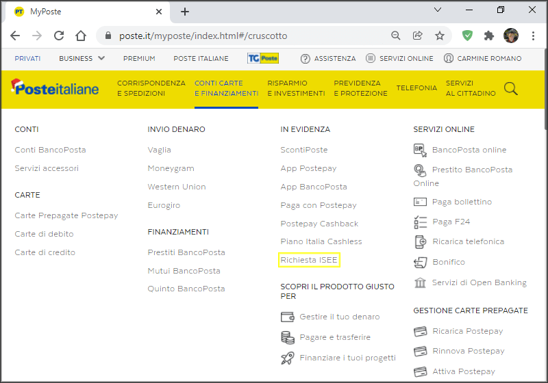 Come fare la giacenza media di Poste online