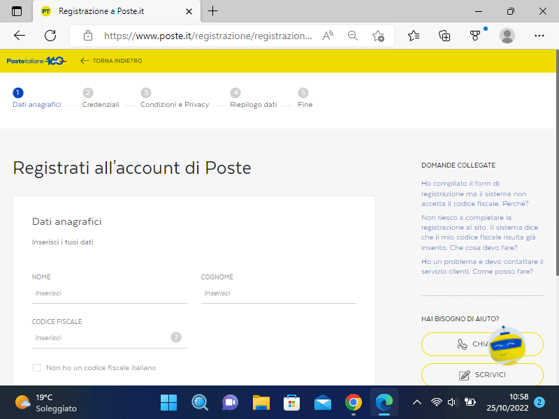 Come registrarsi al sito di poste italiane