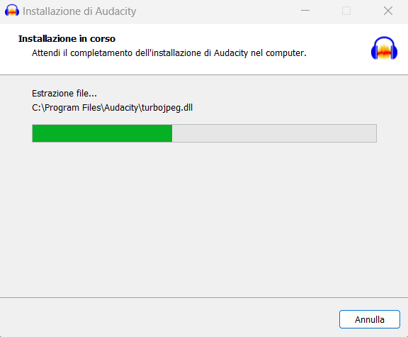 Come installare Audacity su Windows