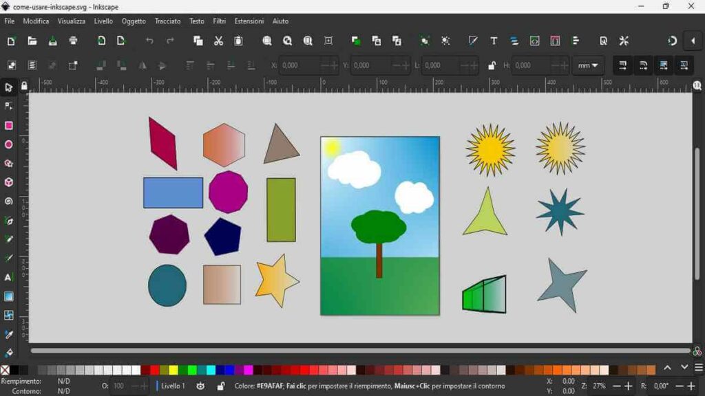 Come usare InKscape