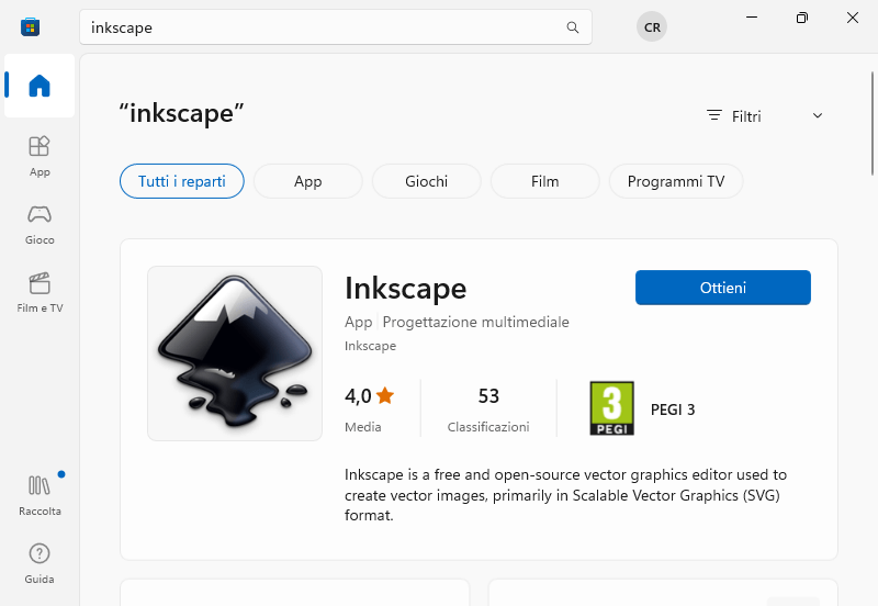 Come installare Inkscape dal Microsoft Store