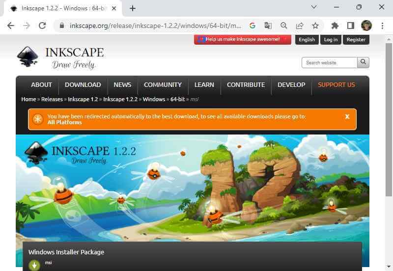 Come installare Inkscape su Windows