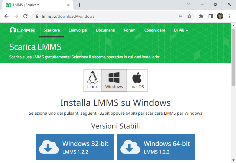 Come installare LMMS su Windows