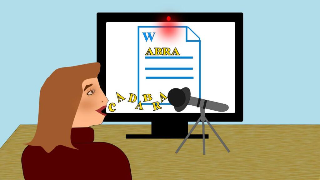 Creare un file Word da microfono